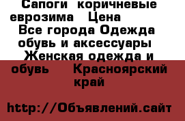 Сапоги ,коричневые еврозима › Цена ­ 1 000 - Все города Одежда, обувь и аксессуары » Женская одежда и обувь   . Красноярский край